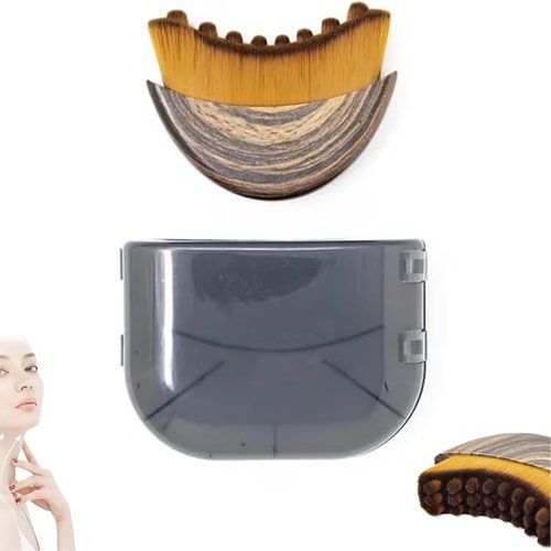 Lymphatic Contour Face and Body Brushes, The Lymphatic Drainage Massager for Face, Dry Brushing Face Brush, Chin & Jawline Sculpting, Ergonomically Designed to Fit The Skin Precisely (2 Set)