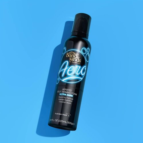 Bondi Sands Aero Ultra Dark Self Tan Foam - Lightweight Sunless Foam + Reusable Application Mitt