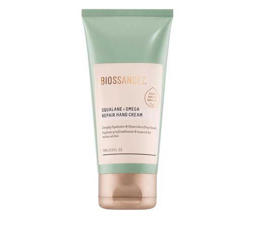 Biossance Squalane + Omega Repair Hand Cream - Deep Moisturization & Protection for Dry Hands - 2.5 oz