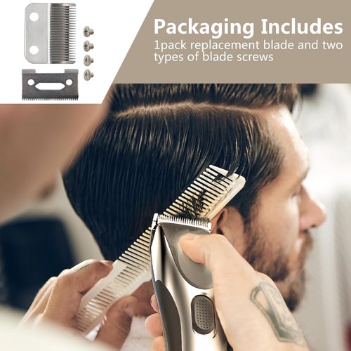 Pair of Cutting Blade and Guard Blade Replacement for Wahl Precision, for Precision Premium Smooth Cut Blade