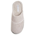 Laura Ashley Women's Spa Slip-On Rugged Scuff Slipper, Non-Slip House Slippers with Cushioned Insole for Ladies, Clay, Medium