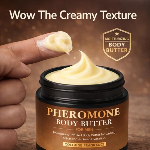 **Skiennix Pheromone Body Butter for Men - Non-Greasy, Long-Lasting Scent | 5 oz Vegan Cream**