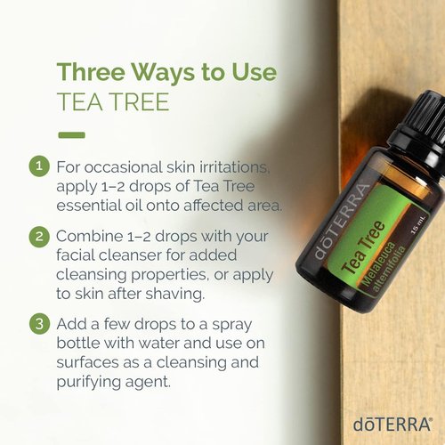 doTERRA Melaleuca Essential Oil - 15 ml | Therapeutic Grade, 2 Pack for Natural Wellness