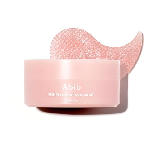 Abib PDRN Retinal Eye Patches - Rejuvenate Puffy Eyes with Glow Jelly & Niacinamide | 60 Count