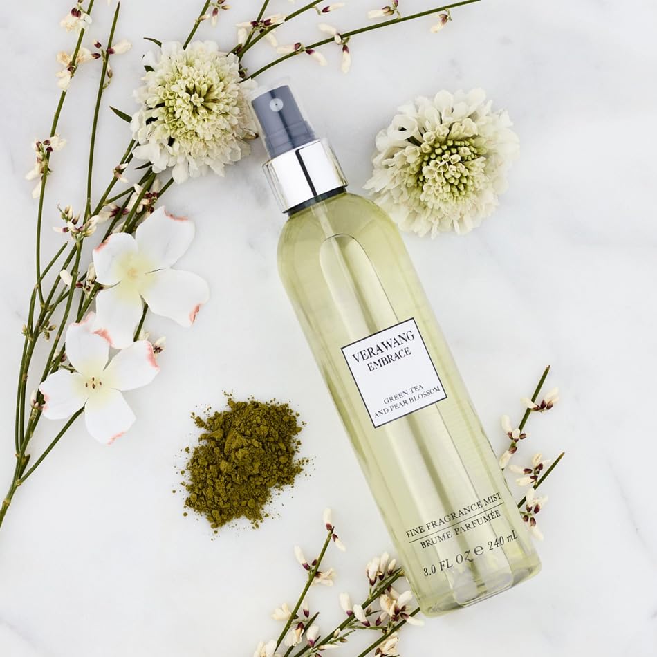 Vera Wang Embrace Body Mist - Green Tea & Pear Blossom | Long-Lasting Women's Fragrance, 8.1 fl oz
