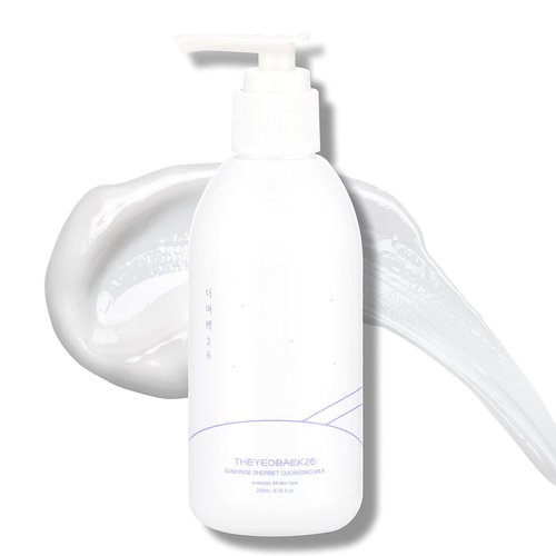 THEYEOBAEK26 Korean Cleansing Milk for Face – Gentle Facial Cleanser for Dry & Sensitive Skin, Hydrating Makeup Remover, 6.76 Fl Oz (200ml)