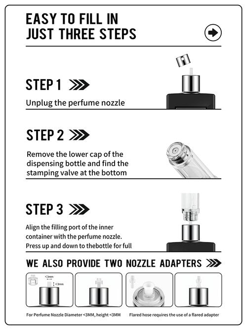 3zorqinron 10ML Genuine Leather Atomizer Sprayer for Perfume - Portable Mini Cologne Sprayer for Woman Man - Perfume Travel Refillable Bottle,Travel Essential Fragrance Spray Bottle (Black)