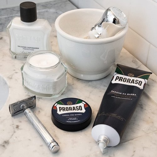 Proraso After Shave Balm - Aloe Vera & Vitamin E - Soothing Formula for Dry Skin - 3.4oz