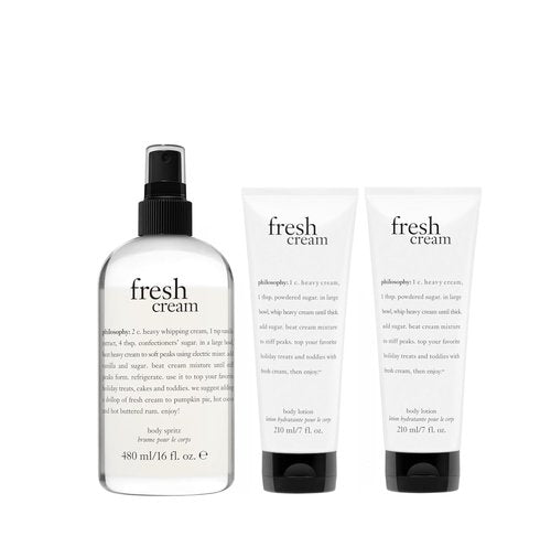 Philosophy Fresh Cream Eau de Toilette - Sweet & Captivating Women's Perfume - Long Lasting Fragrance with Whipped Cream & Tonka Bean Notes