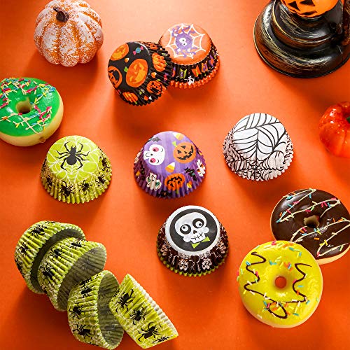 Patelai Halloween Cupcake Liners - Delicate Style, 600 Pieces