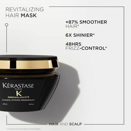 Kerastase Chronologiste Hair Mask - Deep Conditioning Treatment for Soft, Shiny Hair | 6.8 Fl Oz