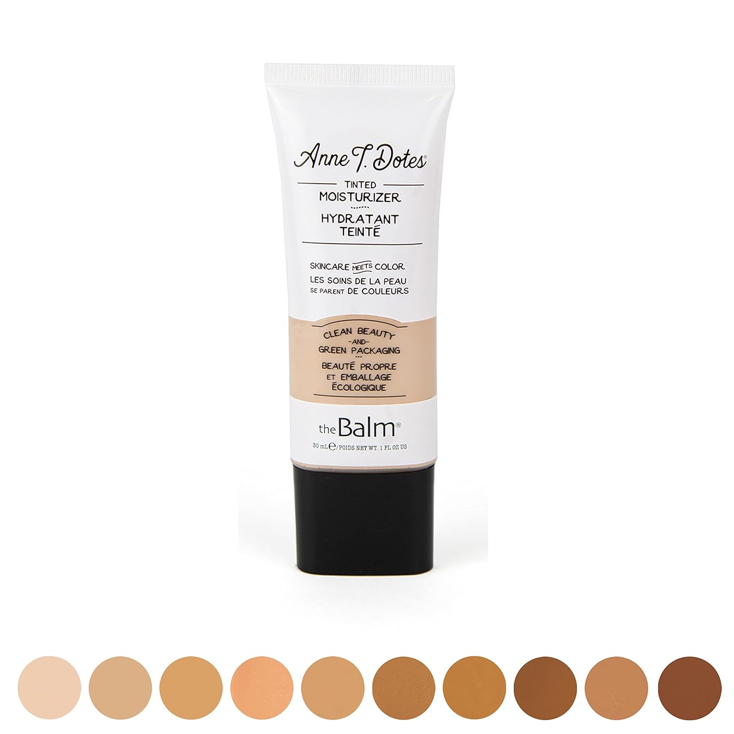theBalm Anne T. Dotes Tinted Moisturizer - Lightweight Hydration | Shade #14, 1 Fl. Oz.