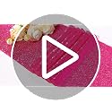 Hot Pink Sequin Table Runner with Tassels - 12x72 Inch Wedding Party Decor