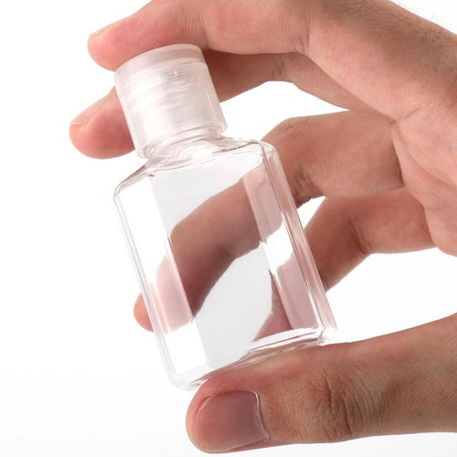 SEUNMUK 60 Pcs 1oz / 30ml Mini Plastic Bottles, Portable Clear Plastic Travel Bottles with Flip Cap, Empty Hand Sanitizer Bottle for Travel Business Trip Dispensing Toiletry