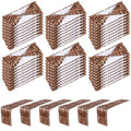 Leopard Print Chair Sash Set with 6 Table Runners - Brown Elastic Band & 14x108 Inch Decor