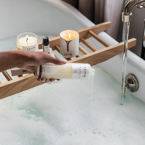 NEOM Perfect Night's Sleep Bath Foam - 100% Natural Lavender & Sweet Basil | 200ml Soothing Blend with Aloe & Almond Oil