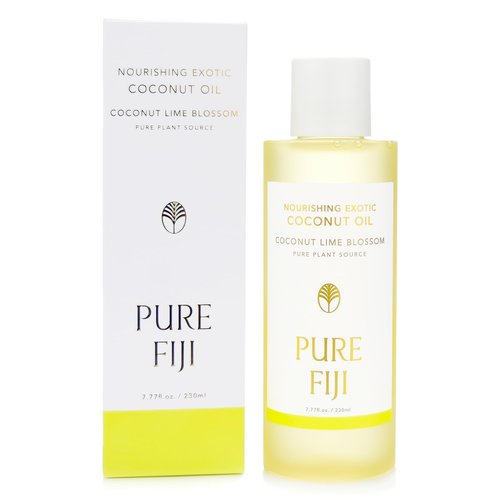 PURE FIJI Nourishing Exotic Coconut Body Oil, Coconut Lime Blossom (7.7 fl oz/230ml)