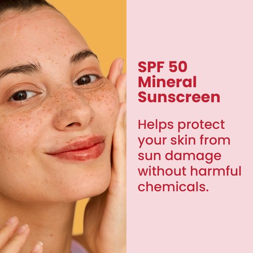 Healthy Skin Lab Tinted Moisturizer SPF 50 - Lightweight Hydrating Mineral Sunscreen with Hyaluronic Acid | Sheer Universal Tint, 1.8 oz