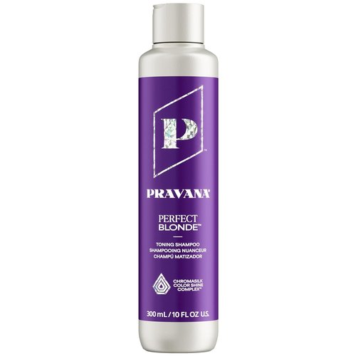 Pravana The Perfect Blonde Purple Toning Shampoo - Neutralizes Brassy Tones | Enhances Shine & Protection | Vegan, Cruelty-Free