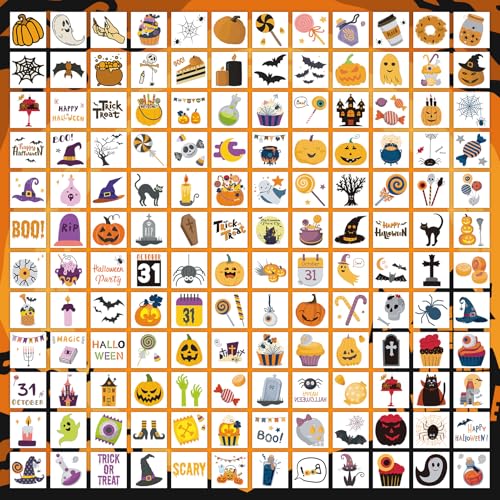 Halloween Temporary Tattoos for Kids Bulk - 408 Assorted Designs Party Favors