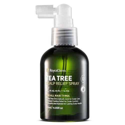 RoyceDerm Tea Tree Scalp Relief Spray - Comfort, Hydration & Balance - Conditioning Support for All Hair Types