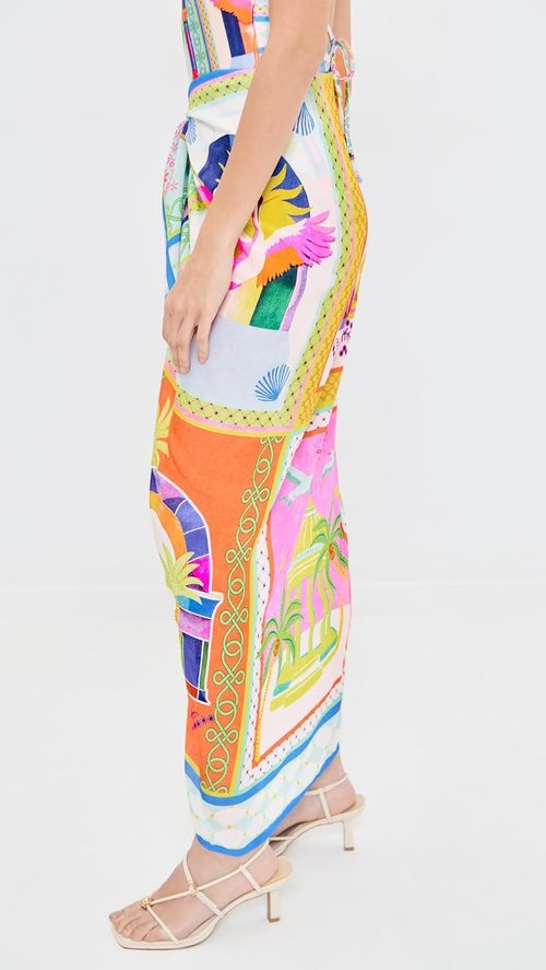 MINKPINK Elysia Sarong - Stylish Beach Cover-Up | Lightweight, Versatile Design