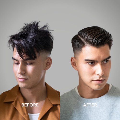 Blumaan Hydrating Pomade - Low Shine, High Hold - Water-Based, Easy to Wash - Perfect for Quiffs & Slick Back Styles - 2.5 oz