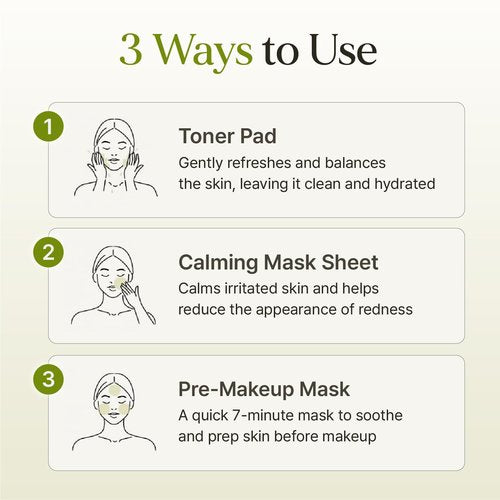 Rbfy. 7 Relief Ampoule Pad (100 pads) – Quick Calming & Soothing Serum-Infused Toner Pads with 7 Herbal Blend, Moisturizing Comfort for Stressed and Sensitive Skin | Family-Friendly, Korean Skincare
