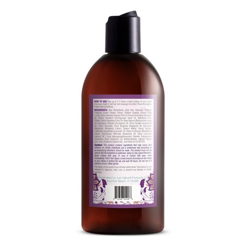 Just Nutritive Purple Toning Shampoo - Eliminate Brassiness & Boost Shine for Blonde, Gray, White Hair | 8 oz, Sulfate-Free, Paraben-Free