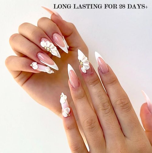 IFFANSHU Solid Builder Gel for Nails, 2 Colors Clear White Non-Sticky 3D Sculpting Gel Nail Art Carving Modeling Gels Hard Nail Extension for DIY Home Salon Manicure