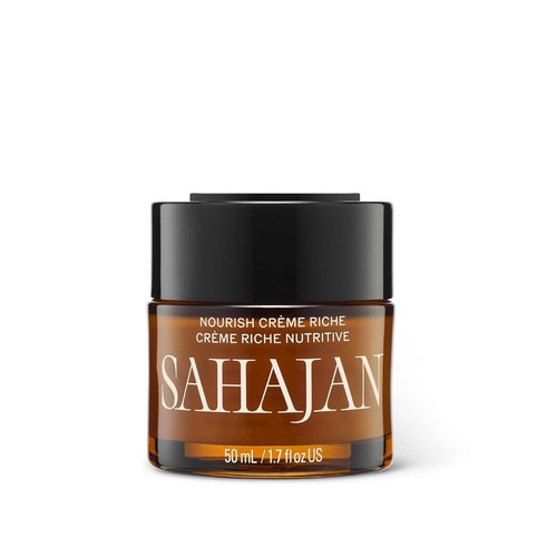 Sahajan Nourish Crème Riche - Anti-Aging Face Moisturizer with Vitamin C & Centella | Hydrating Cream for Fine Lines & Firmness | 1.7 fl oz
