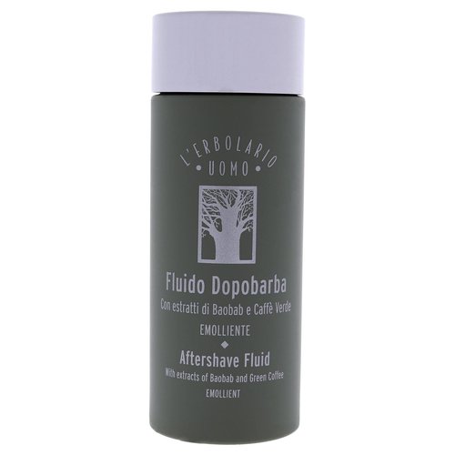 L'Erbolario Baobab And Green Coffee Aftershave Fluid - For Instantly Reducing Any Redness Caused By Shaving - Soothe Any Feelings Of Discomfort And Dryness - Burst Of Freshness - For Men - 4.05 Oz