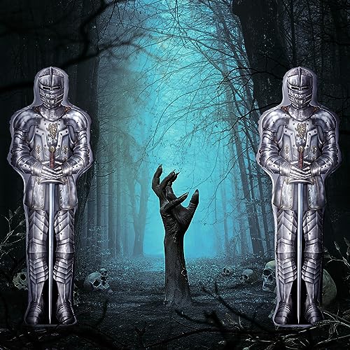 Medieval Knight Balloons Set - Foil Castle & Dragon Party Decorations for Halloween