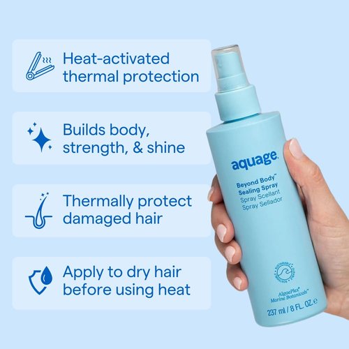 AQUAGE Beyond Body Sealing Spray - Long-Lasting Hold & Shine | Perfect for All Hair Types