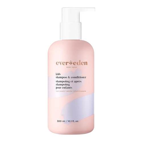 Evereden 2-in-1 Kids Shampoo & Conditioner - Cool Peach, 8.5 fl oz | Vegan & Gentle Care for Healthy Hair