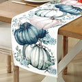 Blue Fall Table Runner 72 Inch for Thanksgiving & Holiday Decor