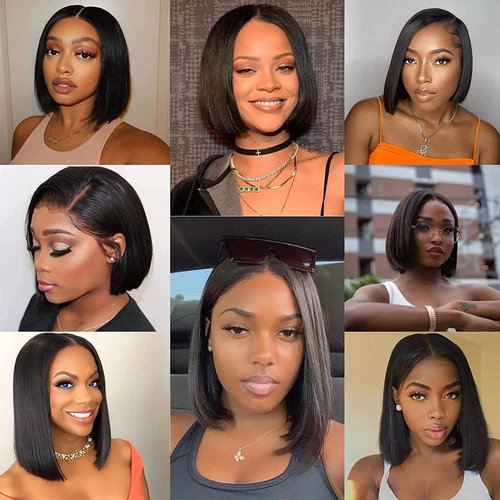 10 inch 12 inch short hair bundles 10A Brazilian Straight Virgin Hair 4 Bundles Straight Hair 100% Unprocessed Straight Human Hair