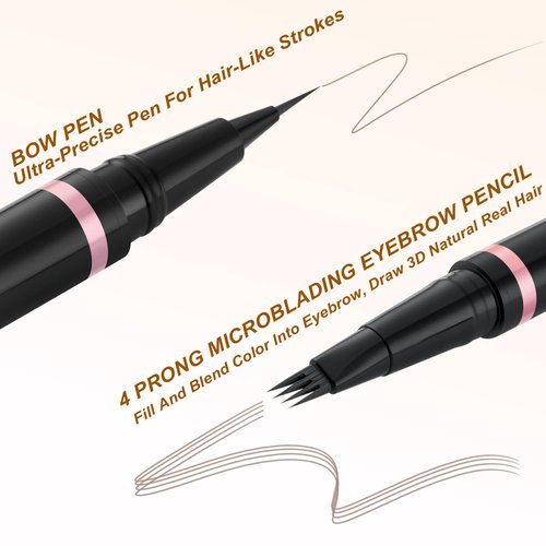Regine Switzerland Eyebrow Pencil Kit - Waterproof 2-in-1 Microblading Pen & Pomade, Ash Blonde