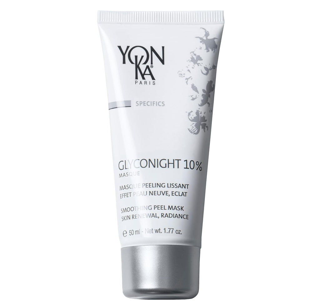 Yon-Ka Glyconight Peel Masque - 10% Glycolic Acid Anti-Aging Face Mask for Wrinkle & Pore Renewal