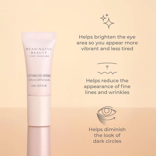 Meaningful Beauty Anti-Aging Skincare Trio - Travel Size 3-Piece Starter Kit for Women with Youth Activating Melon Serum, Day Creme & Eye Cream