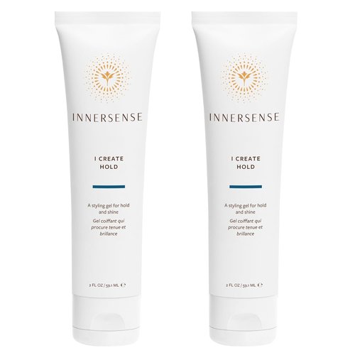 Innersense Organic Beauty - I Create Hold Styling Gel | Strong Hold & Shine | Non-Toxic, Cruelty-Free (2 Pack - 2 fl oz Each)