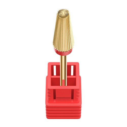 5-in-1 Nail Drill Bit, Professional Tungsten Carbide E File Bit, Two-Way Rotation for Left/Right Hand Use, Fine Grit for Cuticle Removal, Shaping, Pedicure (3/32" Shank)