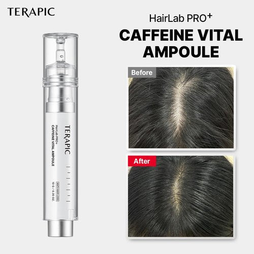 HairLab PRO+ Caffeine Vital Ampoule - Premium Hair Growth Serum for Thinning Hair & Alopecia | Cooling Scalp Relief