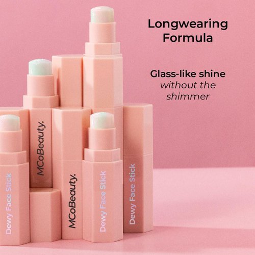 MCoBeauty Dewy Face Stick - Silky Skin Highlighter for Radiant Glow | Shea Butter-Infused Finish