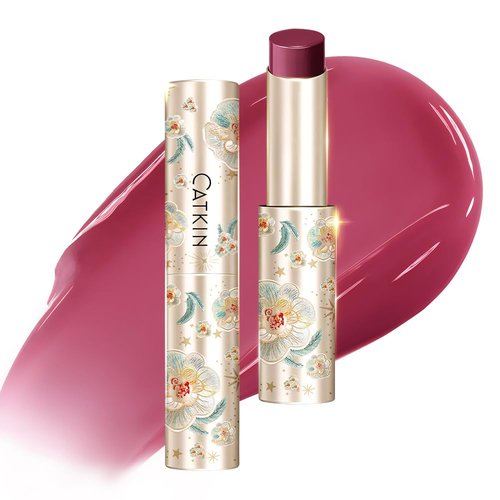 CATKIN Glossy Lip Balm - Ultra Hydrating Tinted Jelly for Plump, Dewy Lips | 0.12 oz C03 Violet