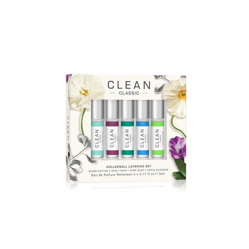 CLEAN Eau de Parfum Rollerball Gift Set - Light, Layerable Fragrance | Vegan & Travel Size