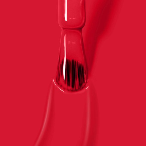 LONDONTOWN UV/LED Gel Nail Polish - Long-Lasting, Chip-Resistant High Shine - Glossy Shimmery Red Orange, 12ml