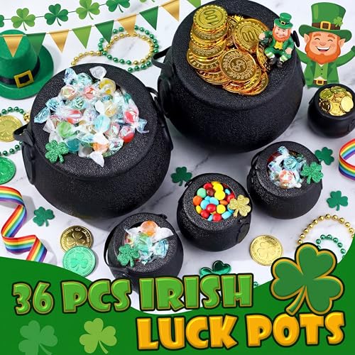 Mini Cauldrons for St. Patrick's Day Candy & Party Decor - Set of 36