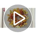 26-Inch Fall Wreath with Dahlia Pumpkin Berries - Golden Maple Variation