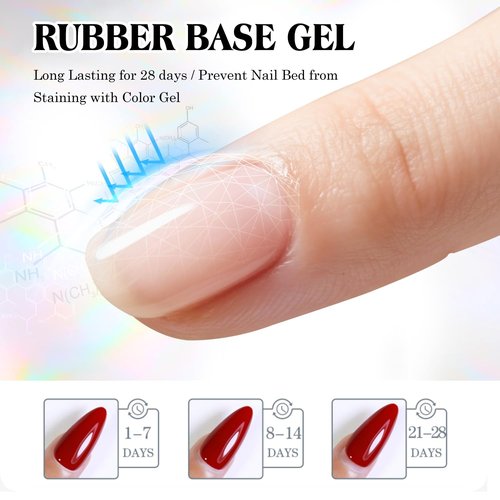 OXXI Professional Big Size 50ML Rubber Base Coat Gel Nail Polish Tpo Hema Free,Large Capacity Refill Pack Nail Base Coat